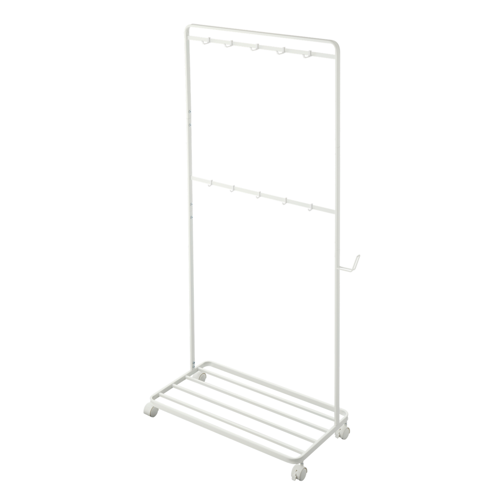 Storage Rack with Wheels - Tower - White