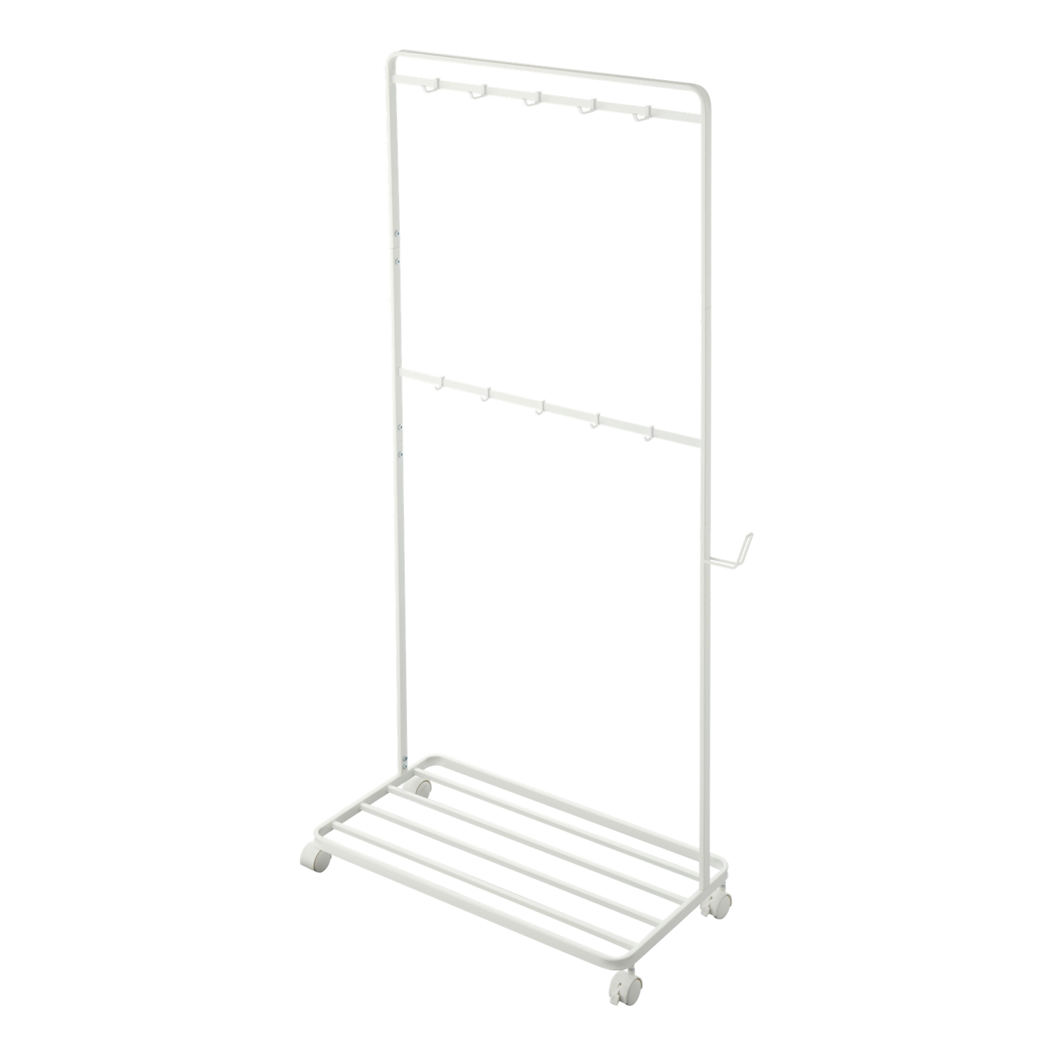 Storage Rack with Wheels - Tower - White