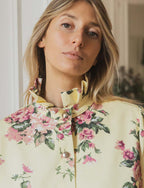 Veste Jaune Fleurie Denvy