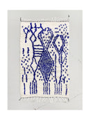 Tapis Berbère Marocain Azilal - Bleu Majorelle