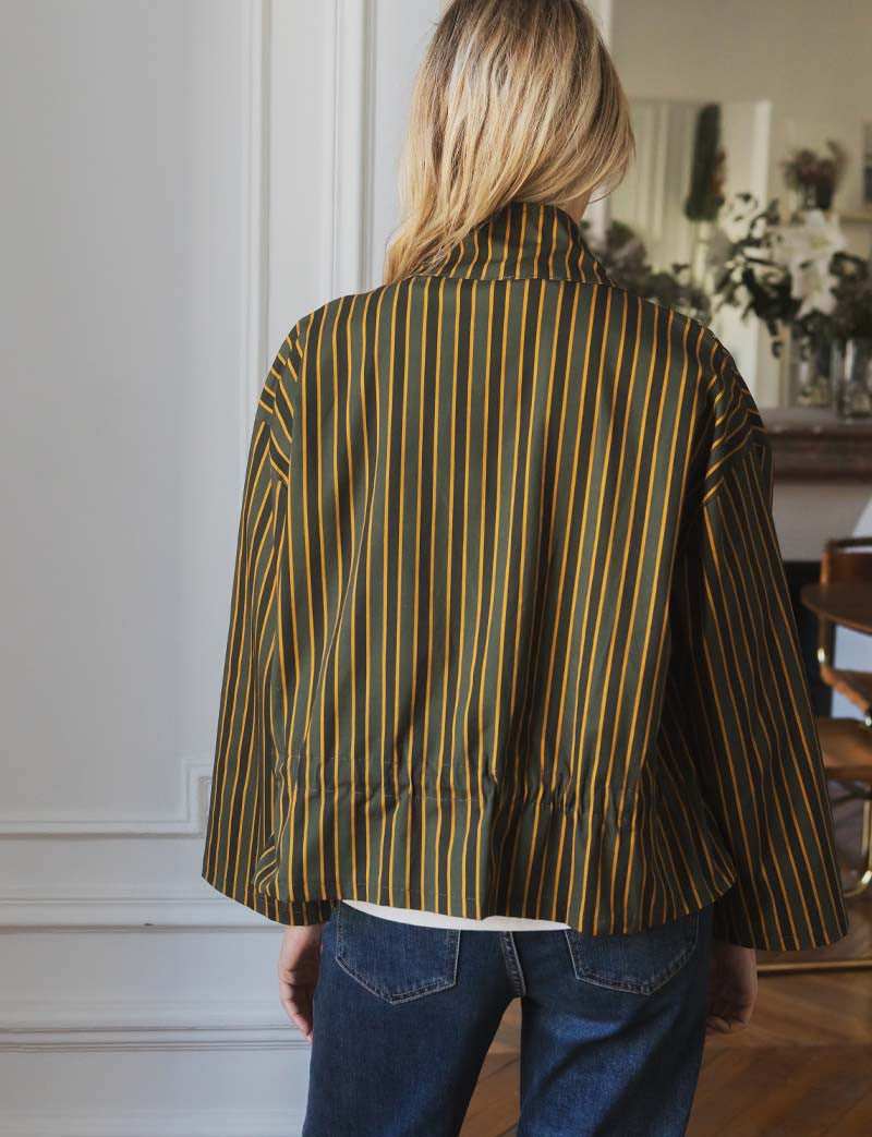 Veste À Rayures Olive Ophel