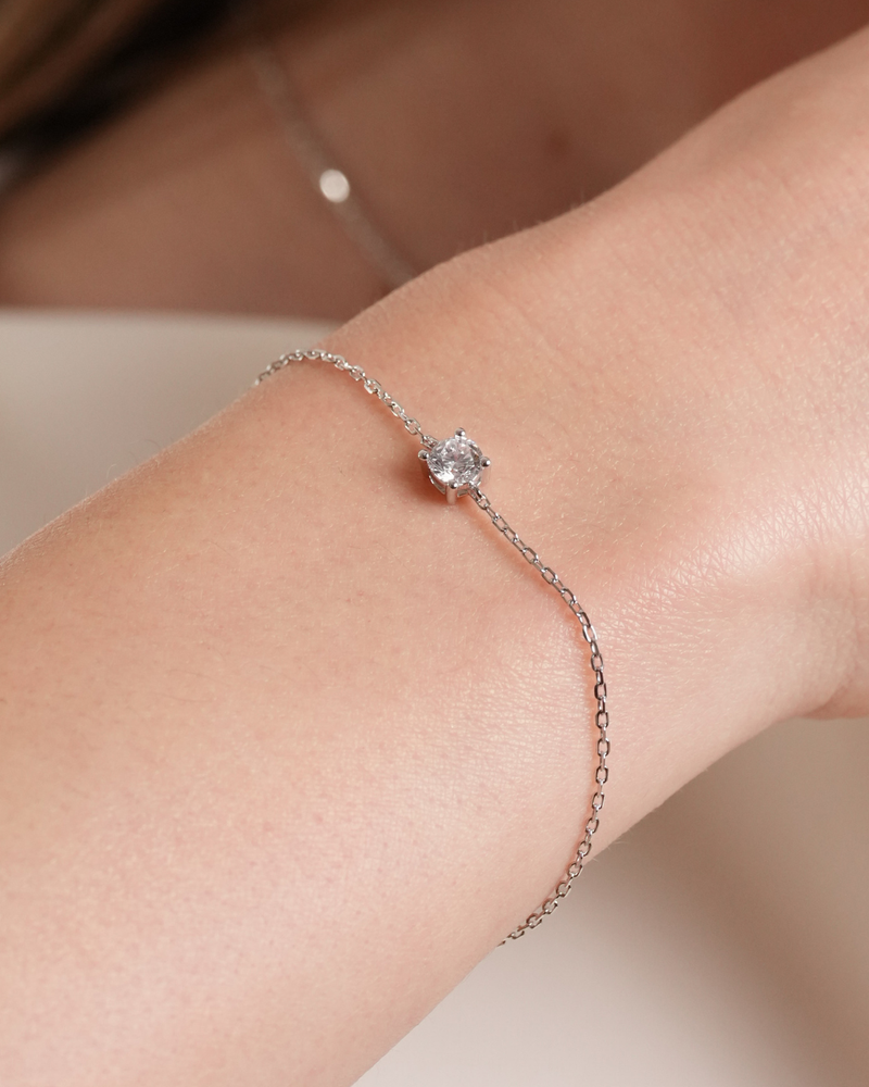 Bracelet Chaine Intemporel - Blanc