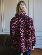 Veste À Pois Bordeaux & Rose Denvy
