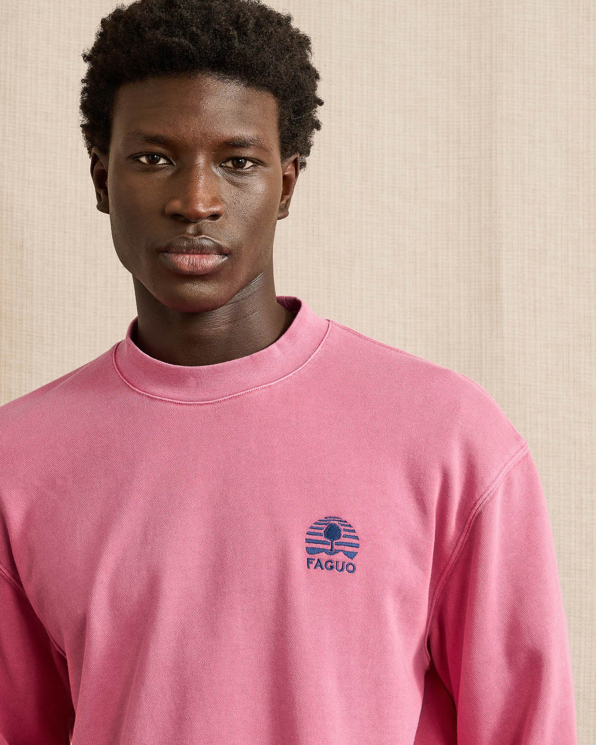 Sweat Col Rond Oversize Rose
