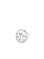 Midnight Flowers - 2er-Set Brotteller - Bone-China-Porzellan - Fiore Rosa