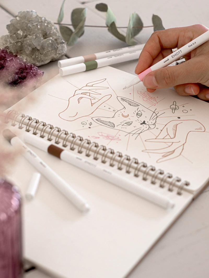 5 Feutres - Mystical Spirit - Emott By Uni-Ball