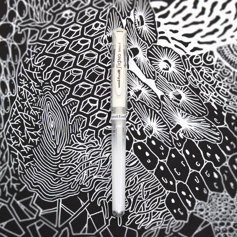 Set De 4 Rollers - Encre Gel Métallisé - Uni-Ball