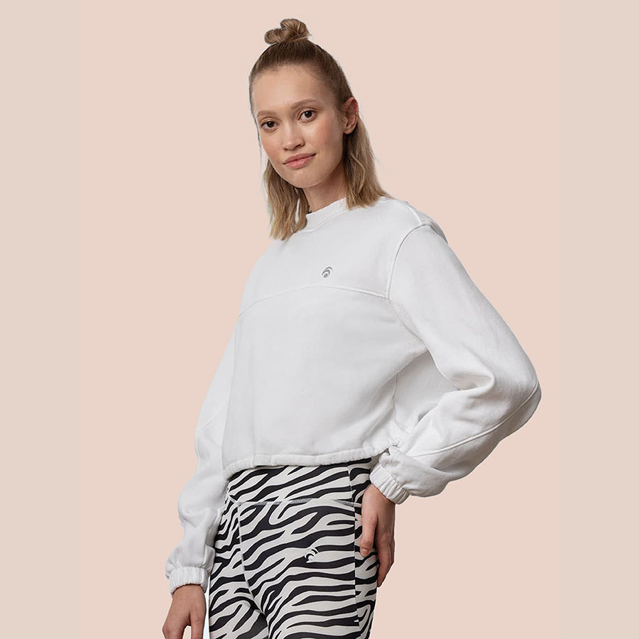 Soho Cropped Jumper - White