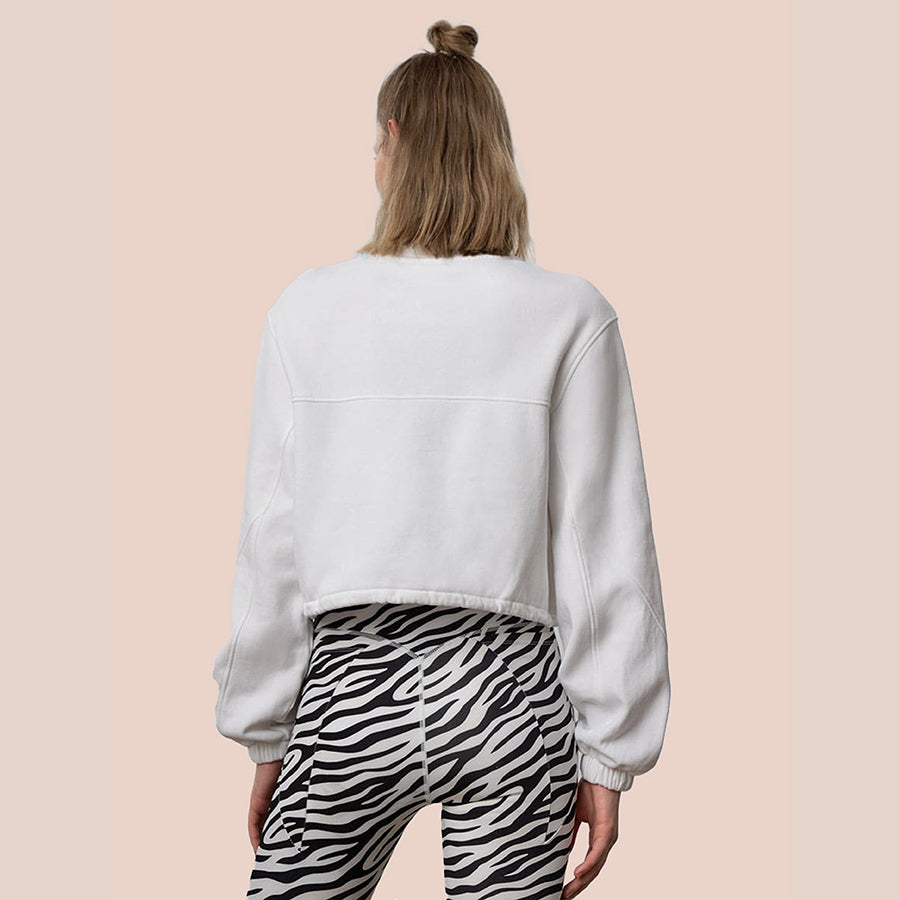 Soho Cropped Jumper - White