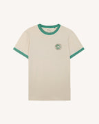 T-Shirt Écru In Cotone
