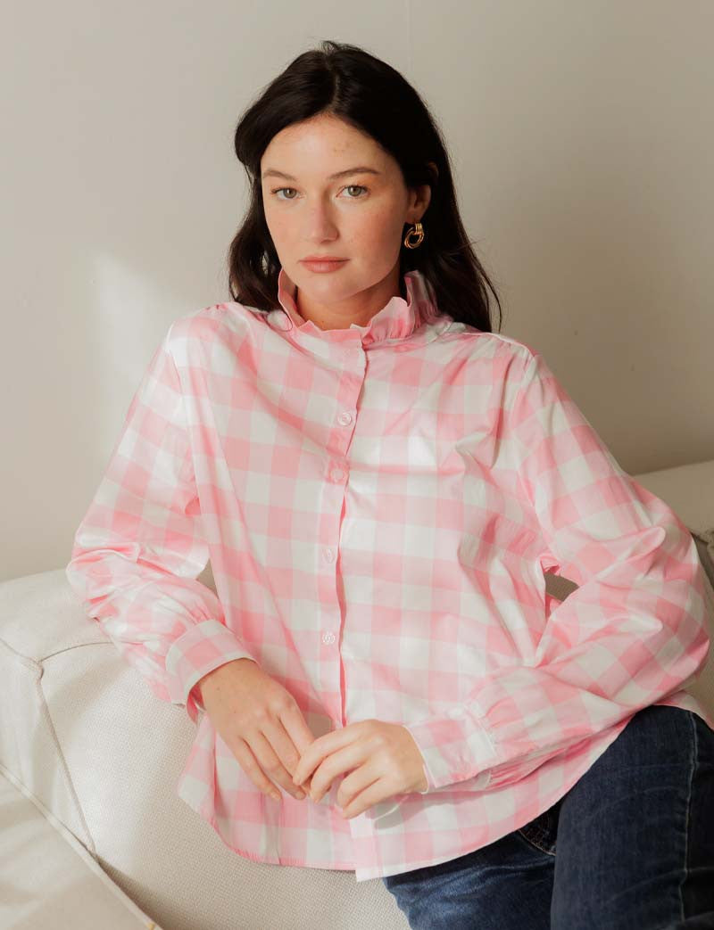 Chemise Vichy Rose Gustava