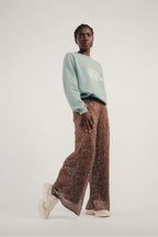 Pantalones caqui Leo plisados The Andrei