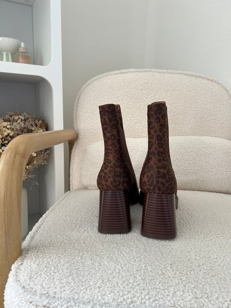 Bottines Aurore Léopard