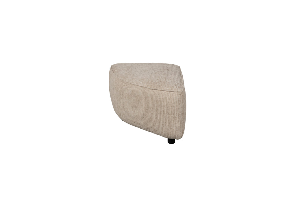 Hunter - Élément de canapé Pouf Pie gauche - Tissu - Sable