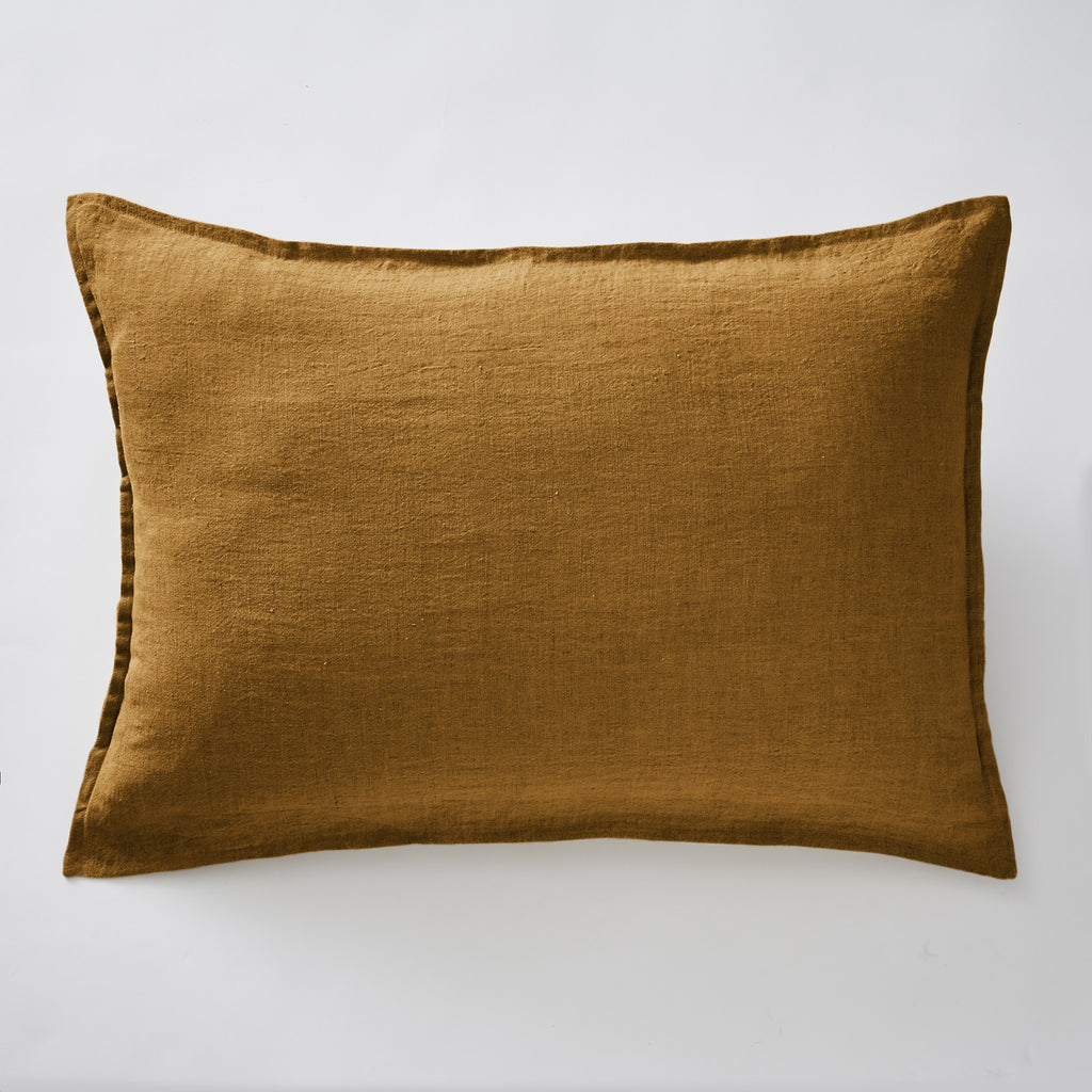 Soline - Funda de almohada - Lino Lavado - Caramelo