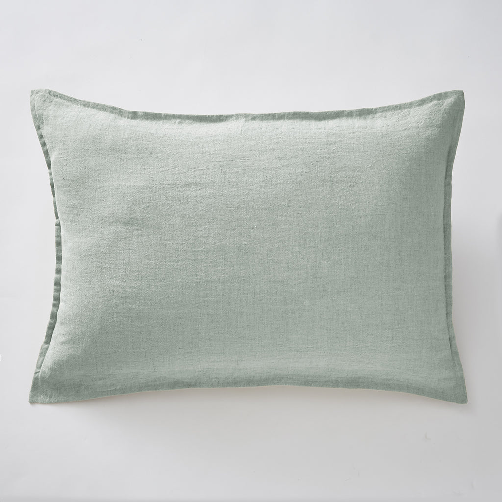 Soline - Funda de almohada - Lino Lavado - Eucalipto