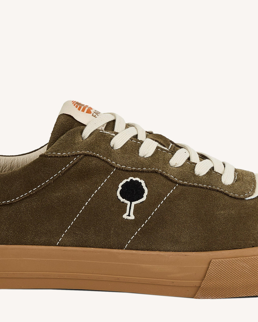 Baskets Cuir Suède Kaki