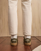 Baskets Cuir Suède Kaki