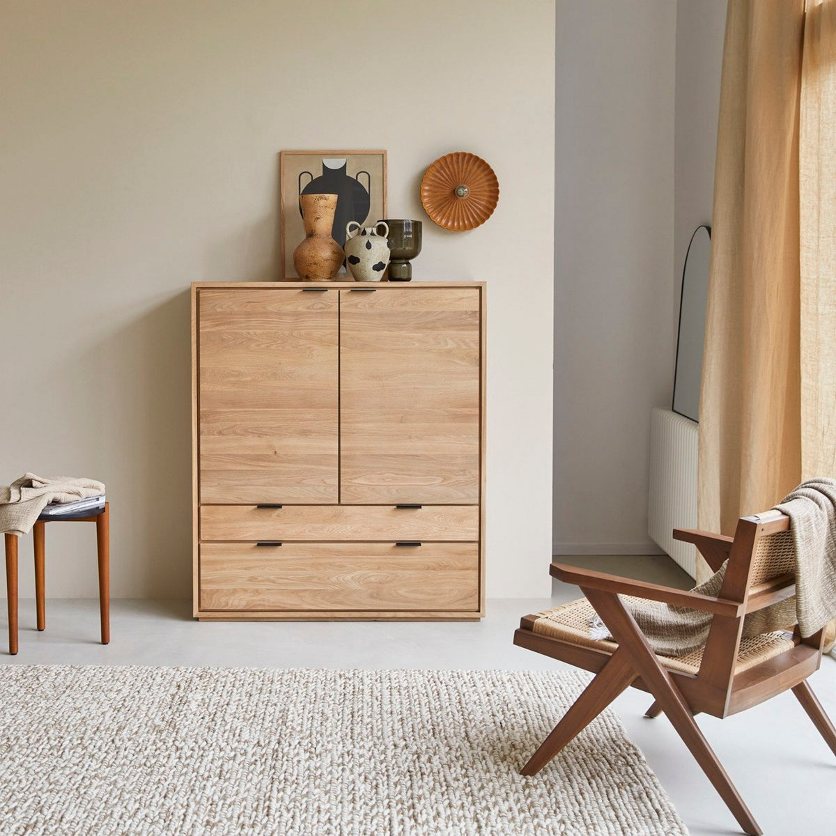 Senson - Armoire De Rangement - Chêne - Naturel