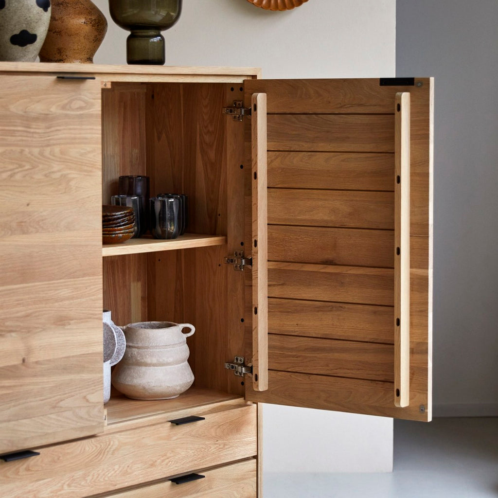 Senson - Armoire De Rangement - Chêne - Naturel