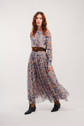 Vestido largo de cachemir militar The Jennifer