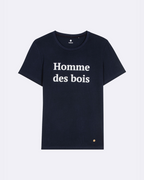 Navy Blue Cotton Homme des Woods Men's T-Shirt