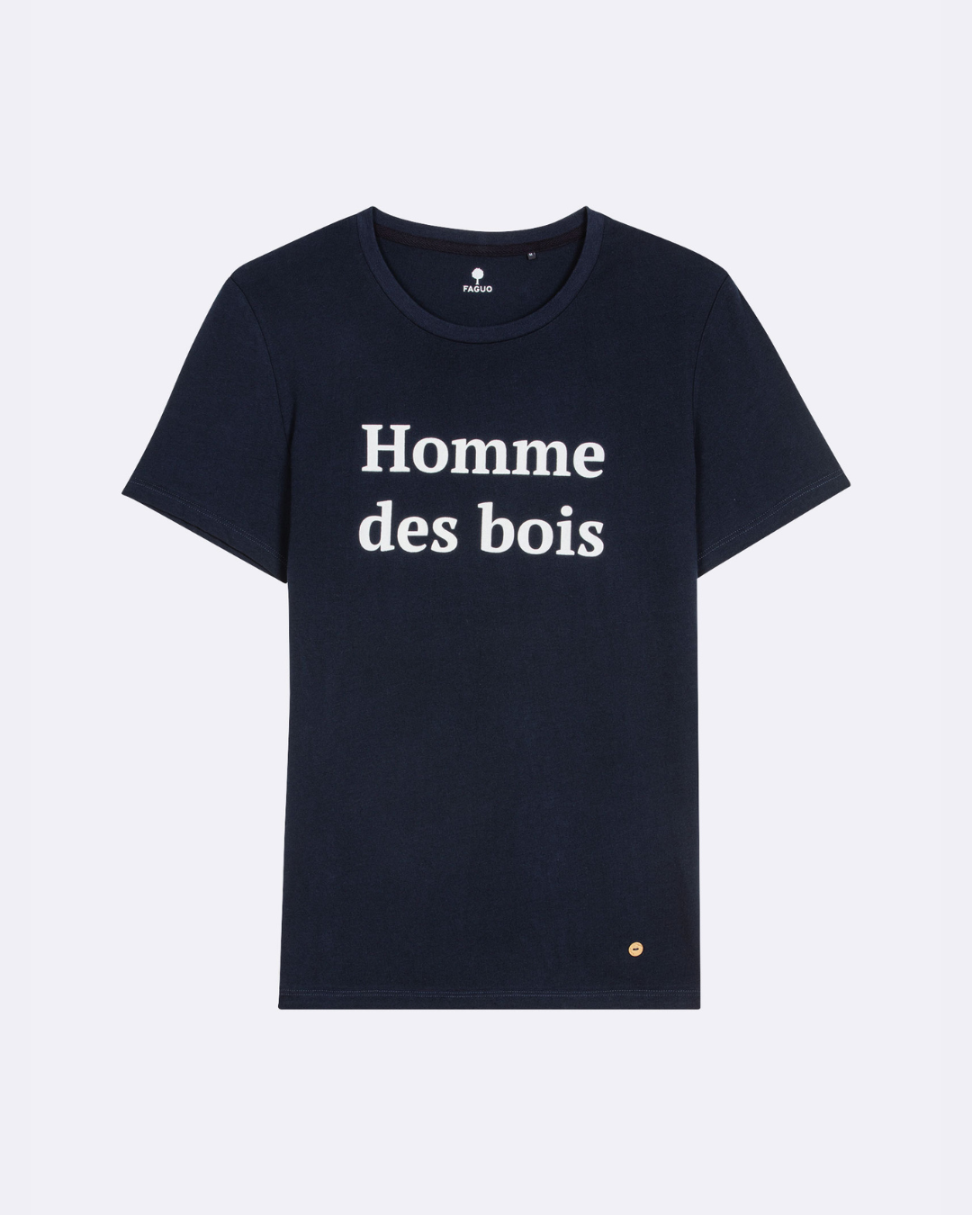 Navy Blue Cotton Homme des Woods Men's T-Shirt