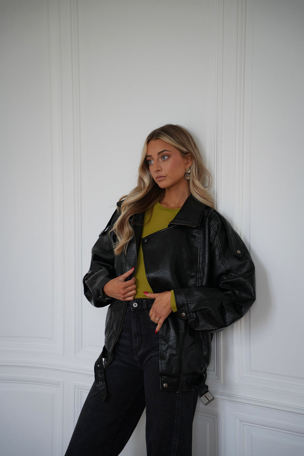 Black Ivy - Chaqueta de piel sintética