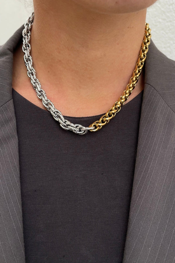 Naszyjnik Bi Color Braided