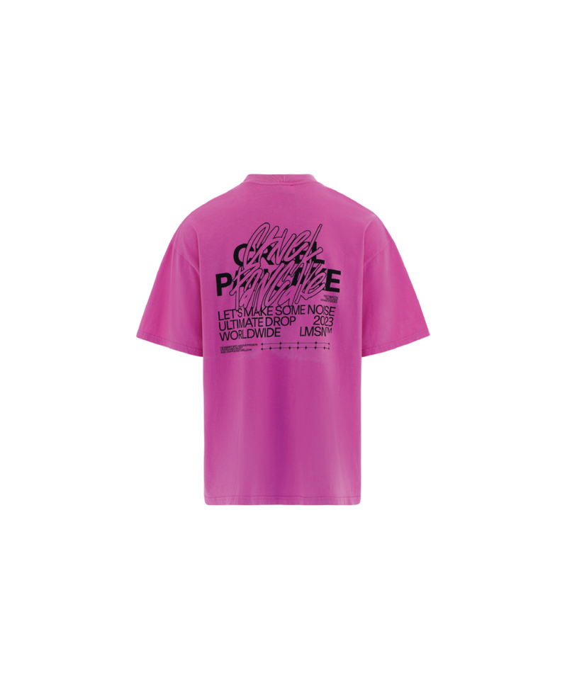 T-Shirt Washed Lmsn - Pink