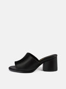 Just Cool Heeled Mules - Black