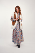 Vestido largo de cachemir militar The Jennifer