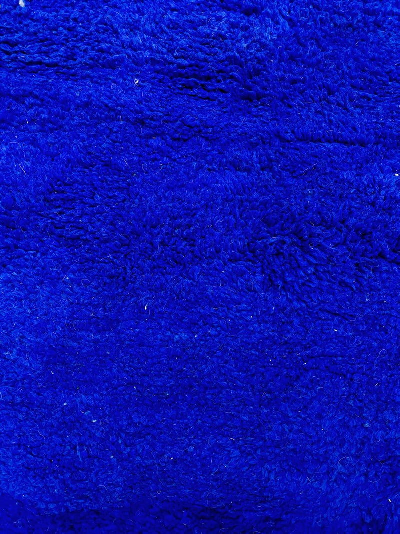 Tapis Berbère Marocain Beni Ouarain - Bleu Majorelle