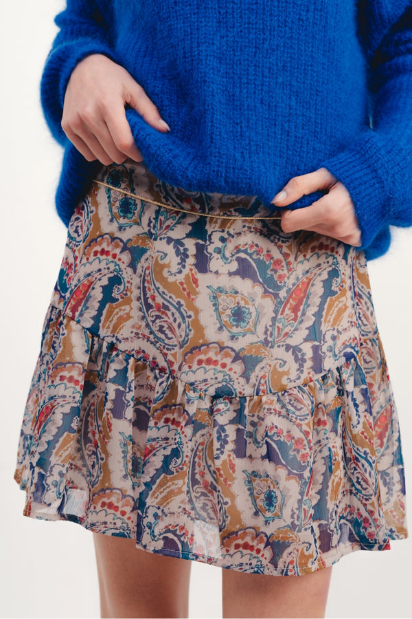 Minifalda militar de cachemir The Rita