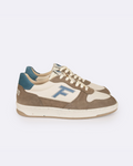 Baskets Écrues & Beige Foncé Cuir