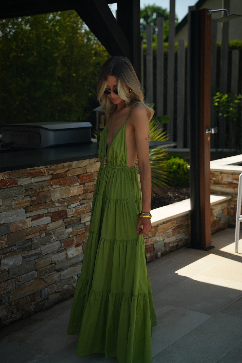 Robe Soleil Filipa - Verte