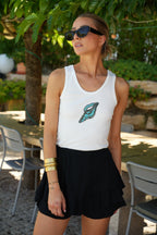 Top Sequins Tanja - Blanc