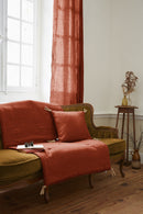 Bout De Lit - Lin Lavé - Soline - Paprika