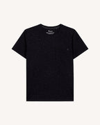 T-shirt blu navy e écru in cotone