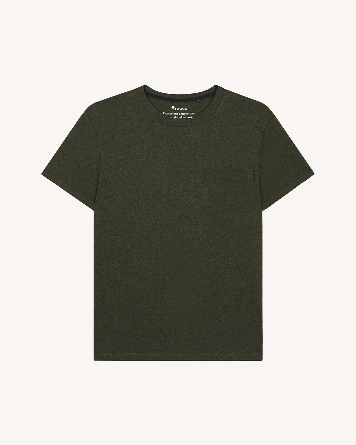 Camiseta verde de algodón