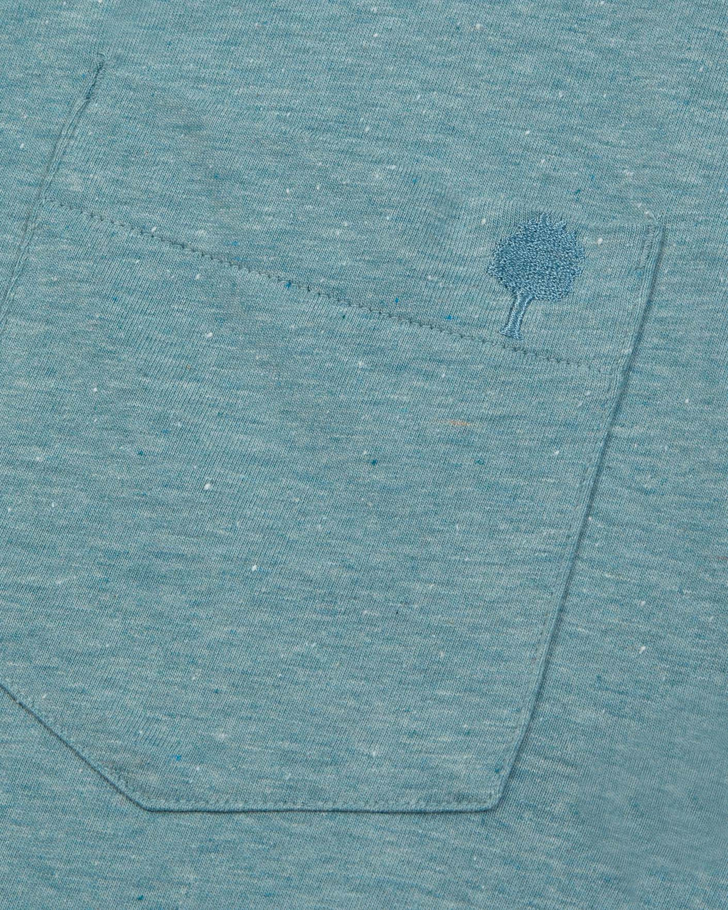 T-Shirt Bleu Grisé Coton