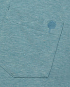 T-Shirt Bleu Grisé Coton