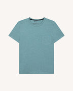T-Shirt Bleu Grisé Coton