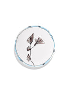 Midnight Flowers - 2-pack Tallrikar - M - Benporslin Bone China - Camelia Aubergine