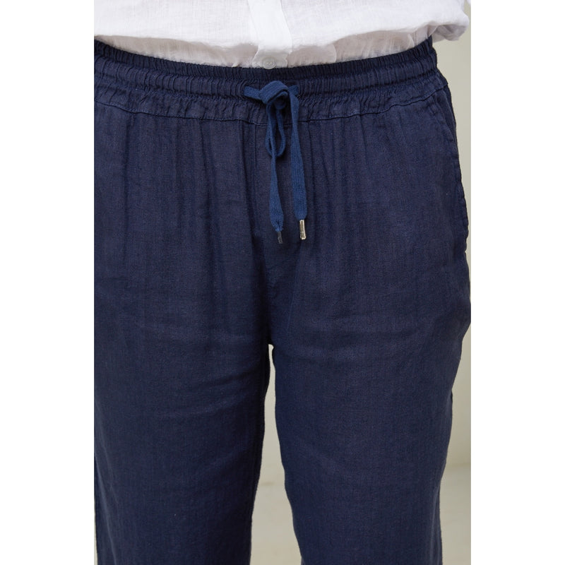 Autour Du Lin - Pantalon - Marine - Homme