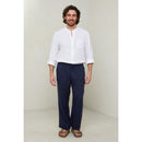 Autour Du Lin - Pantalon - Marine - Homme