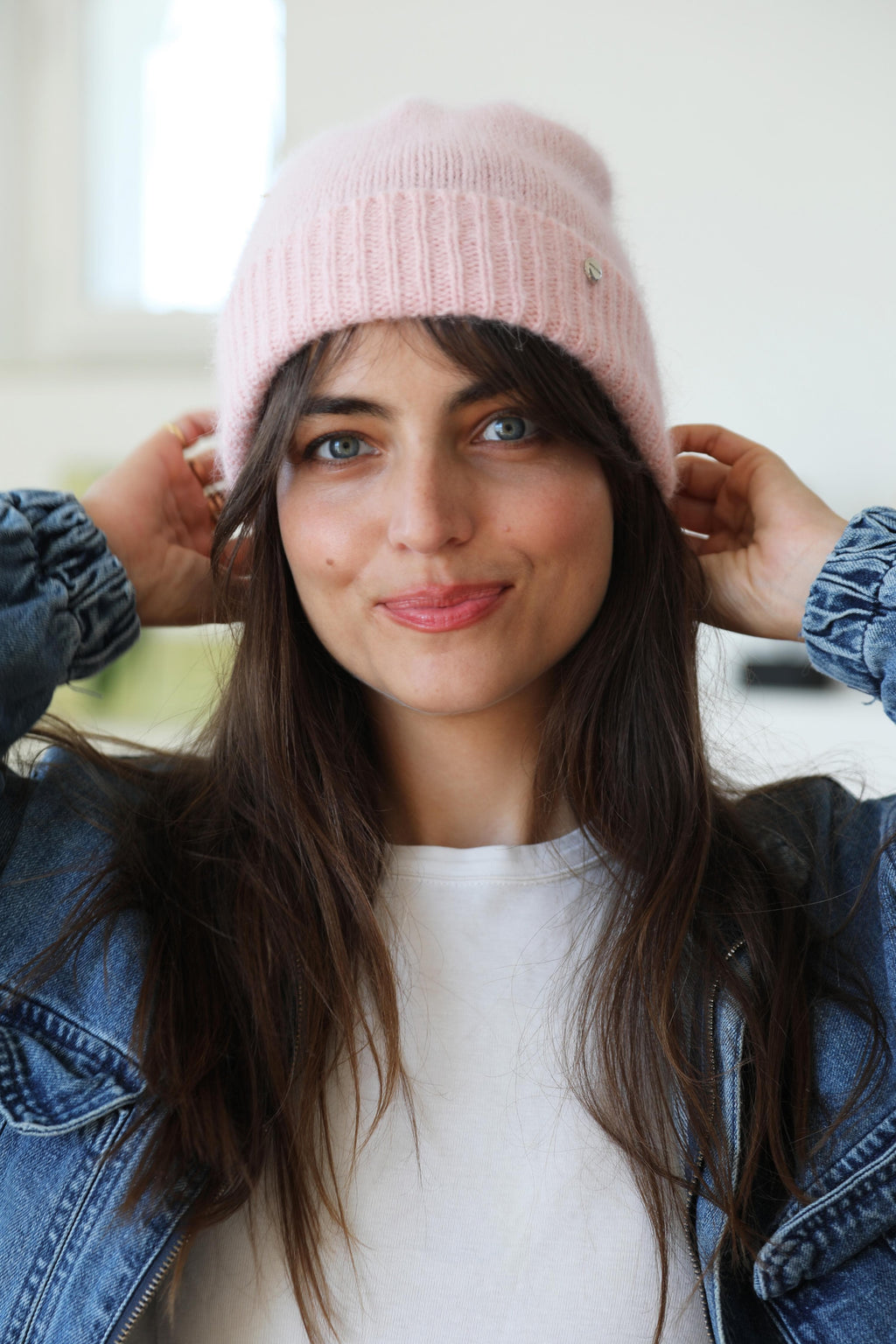 Bonnet En Angora Poudre