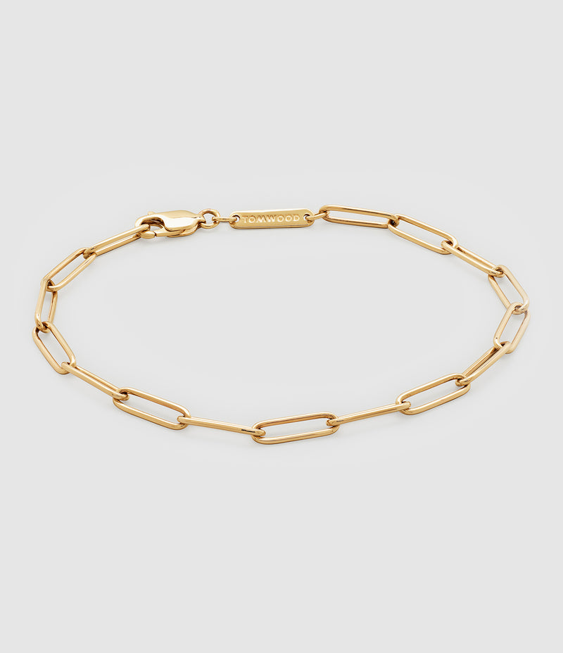 Tom Wood - Bracelet Box Doré - Unisexe