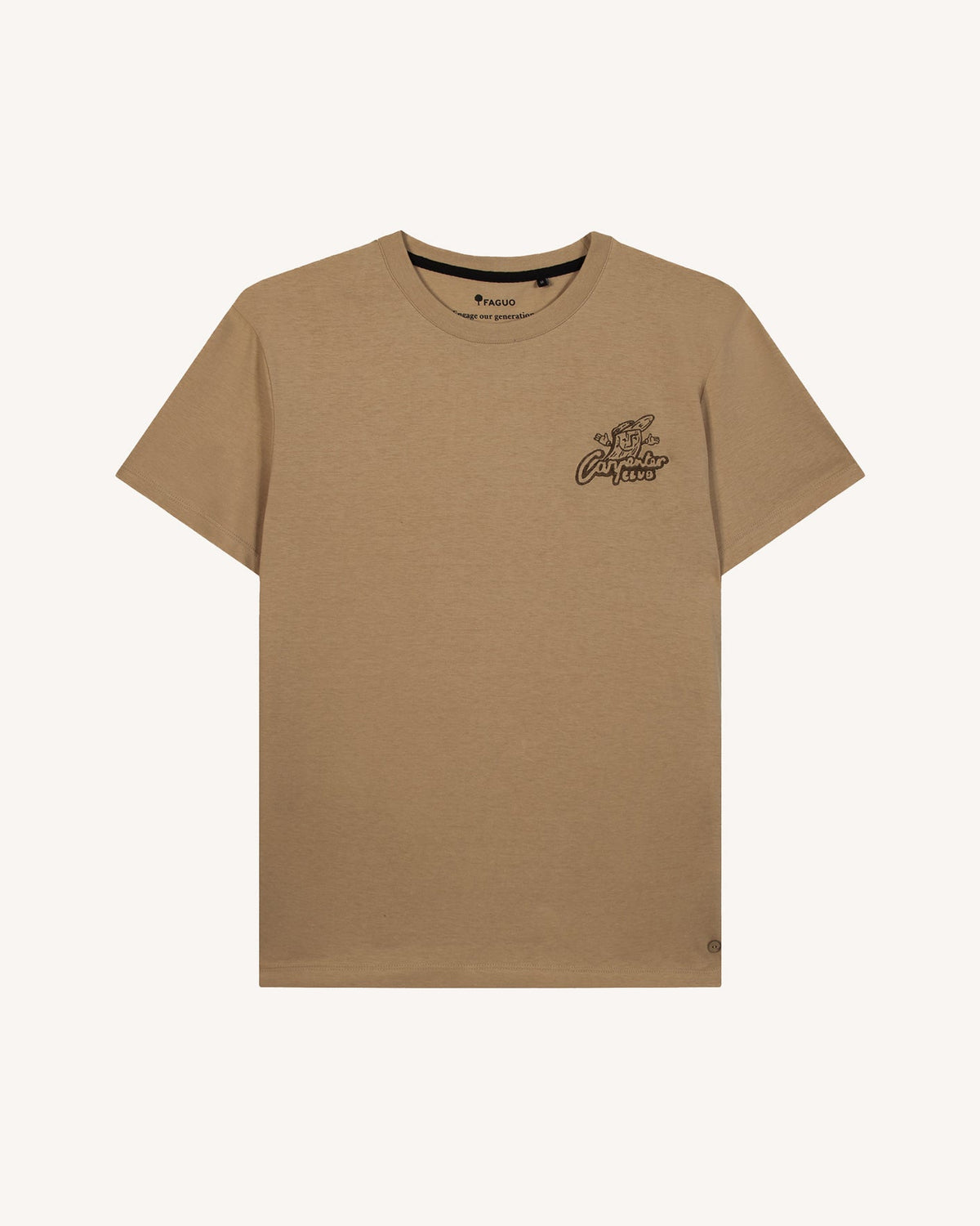 Beige Cotton T-Shirt