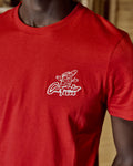 T-Shirt Rouge Foncé Coton
